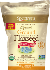 Organic Ground Flaxseed value size